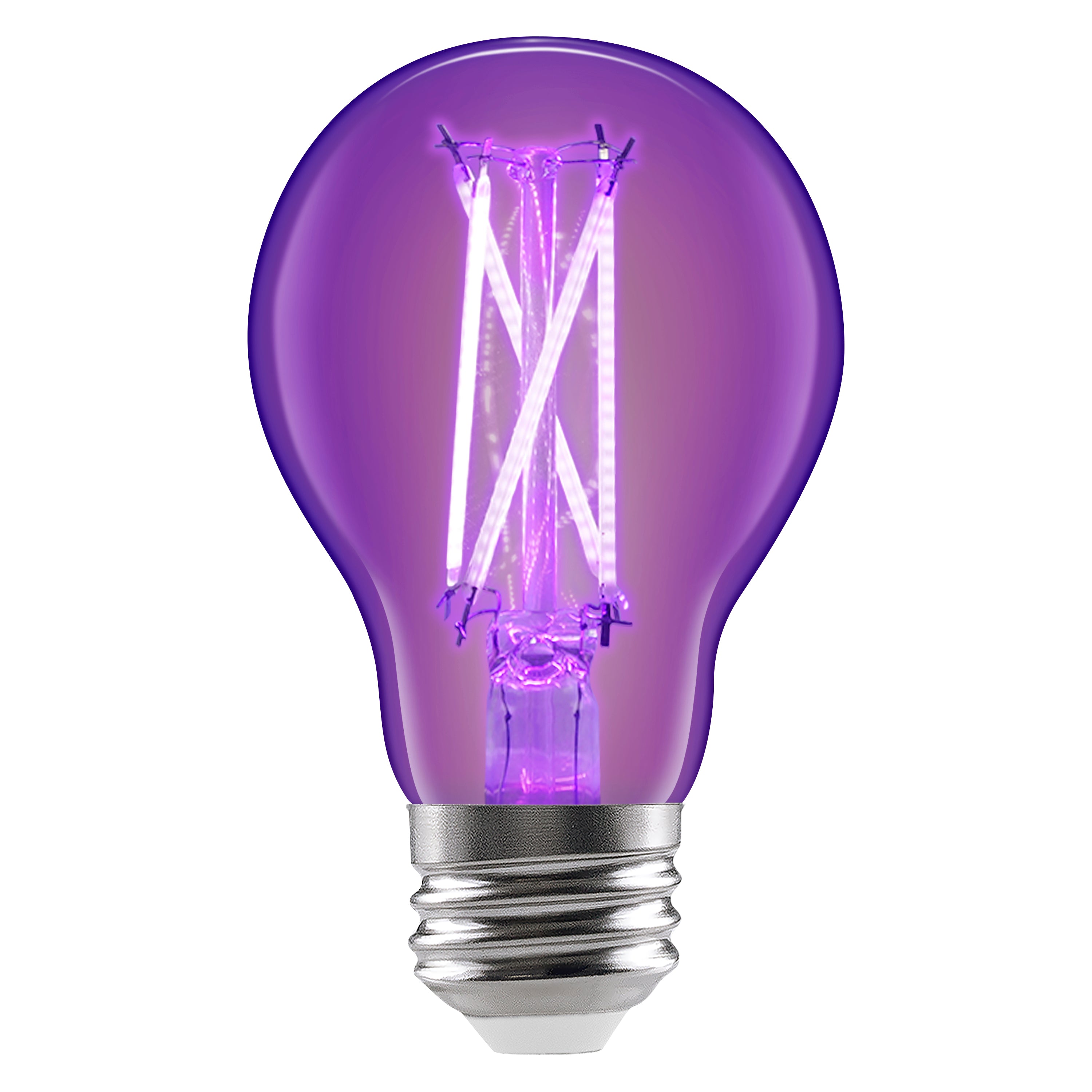 SYLVANIA Black Light LED Light Bulb, 7W, A19, Medium Base, Clear - 1 PK
