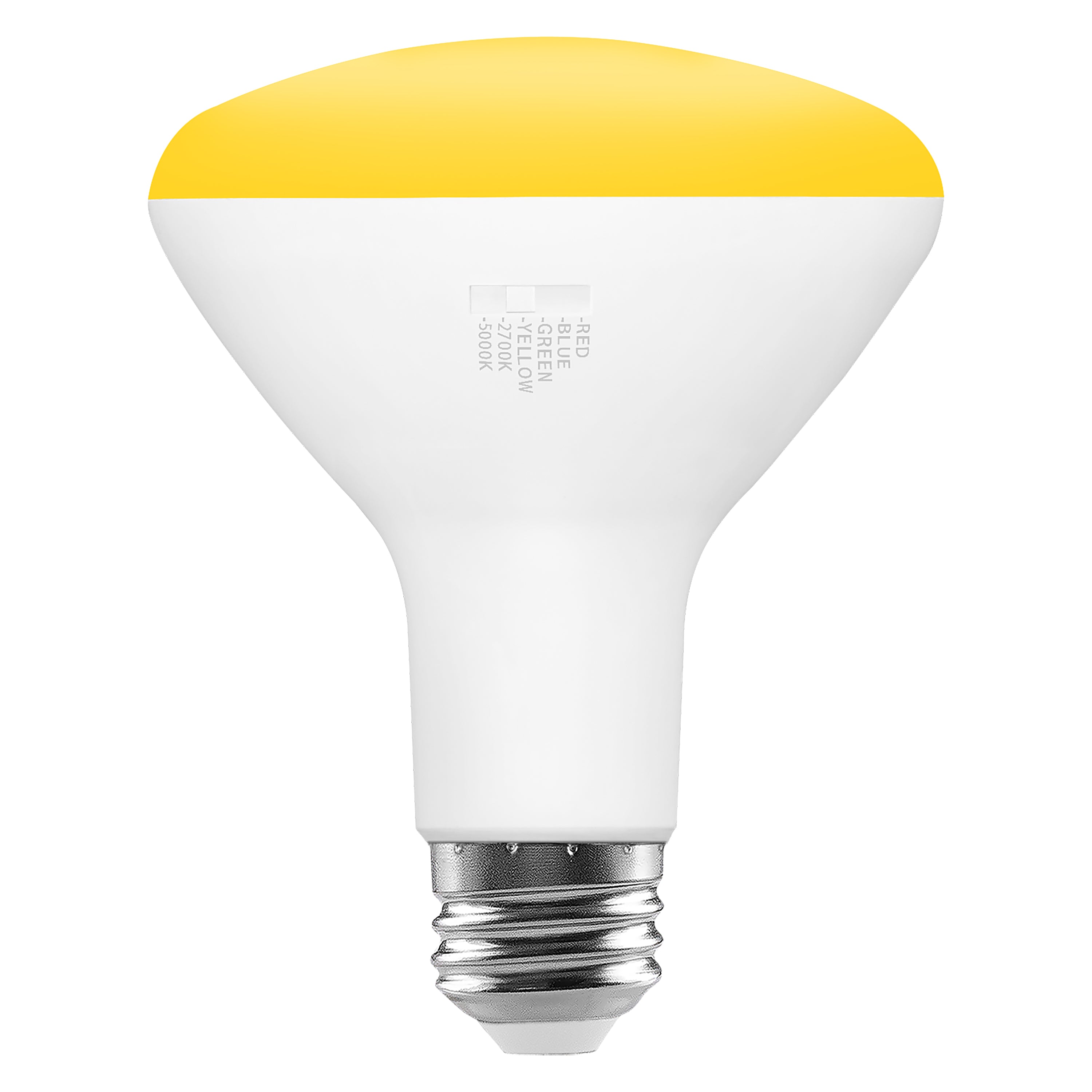 SYLVANIA 5 Color LED Light Bulb, Red / Blue / Green / Yellow / White, RGBW, 8W, BR30, E26 Medium Base, 2700K/5000K